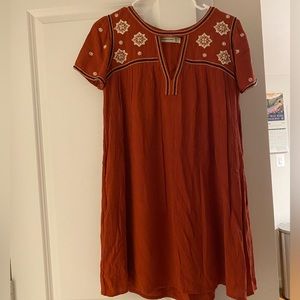 Abercrombie & Fitch mini dress in rust